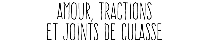 Amour, tractions et joints de culasse